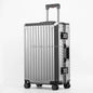 Unisex Luxury Metal Carry on Suitcase Set Aerospace Grade Aluminum Magnesium Trolley Case Low MOQ Dropshipping Best Selling 2026