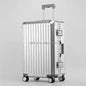 Unisex Luxury Metal Carry on Suitcase Set Aerospace Grade Aluminum Magnesium Trolley Case Low MOQ Dropshipping Best Selling 2026
